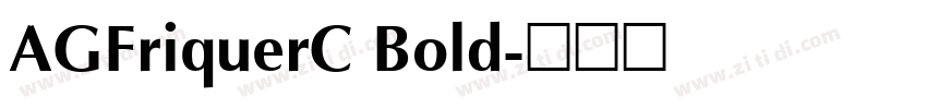 AGFriquerC Bold字体转换